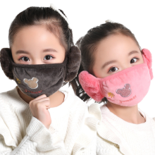Winter Cotton Kids Mask Reusable Warm Windproof Cartoon Party Mask for Kids